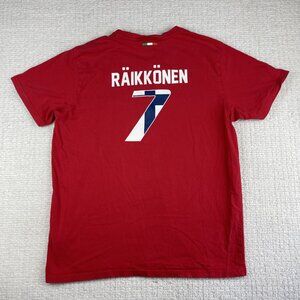 Ferrari Official Licensed Product #7 Kimi Raikkonen F1 Red T-Shirt Men’s XL